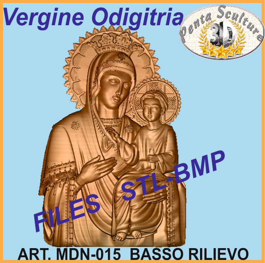 Vergine_Odigitria_STL_bassorilievo_per_CNC_pantografi_art._MDN-015