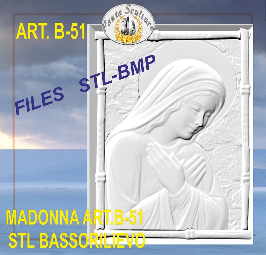 madonna_STL_bassorilievo_per_CNC_pantografi_art.B-51