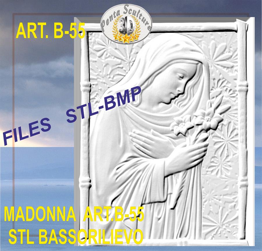 madonna_STL_bassorilievo_per_CNC_pantografi_art.B-55