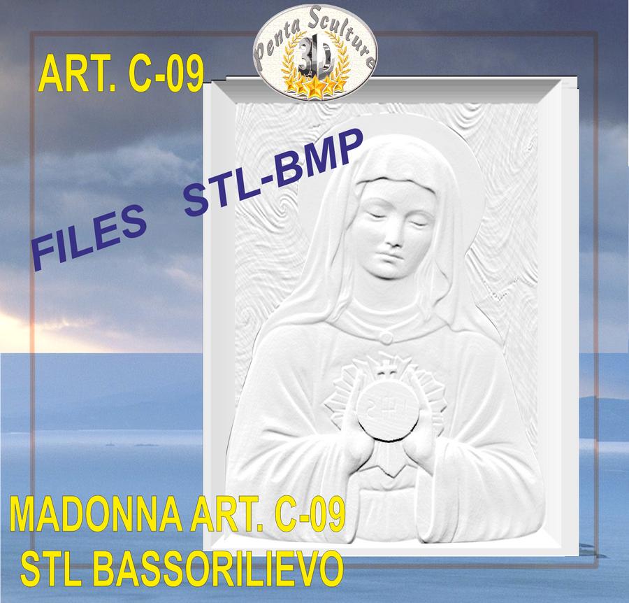 Madonna_STL_bassorilievo_per_CNC_pantografi_art.c-09