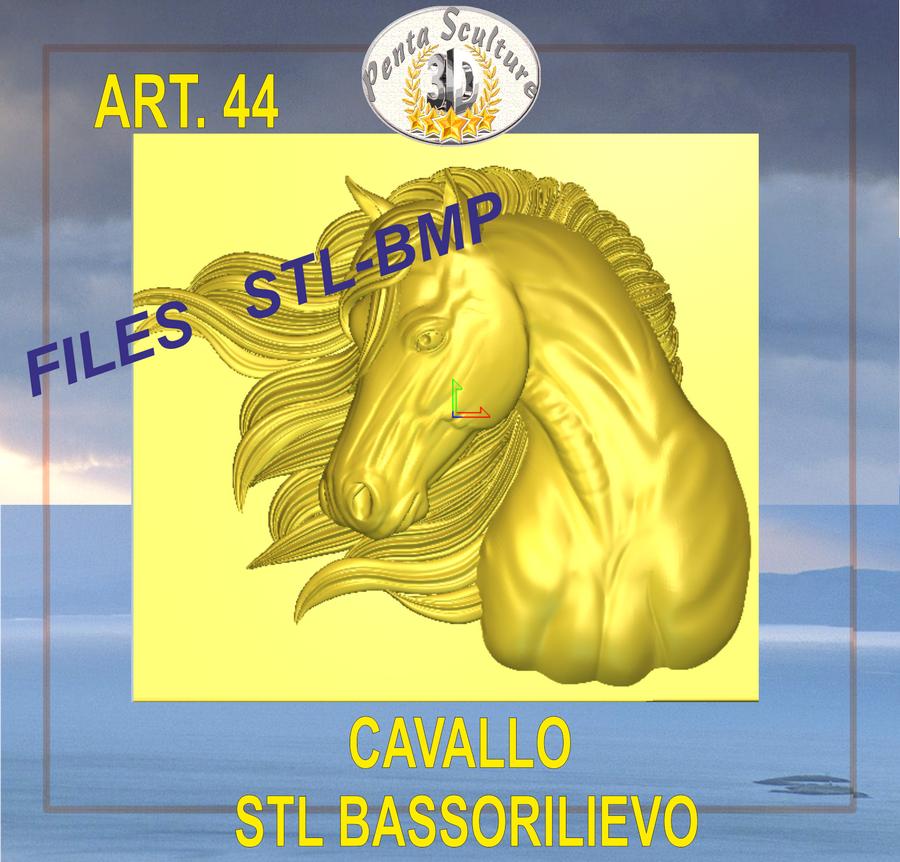 cavallo_STL_bassorilievo_per_CNC_pantografi_art.44