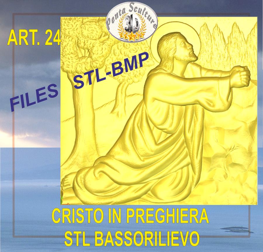 cristo_in_preghiera_STL_bassorilievo_per_CNC_pantografi_art.24