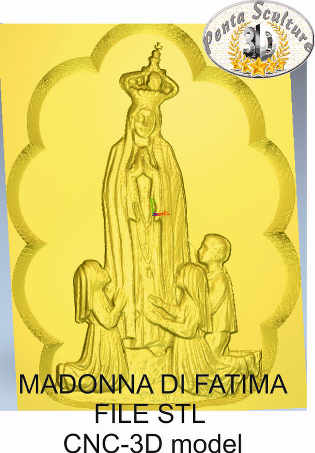 Madonna_di_fatima_STL_bassorilievo_per_CNC_pantografi