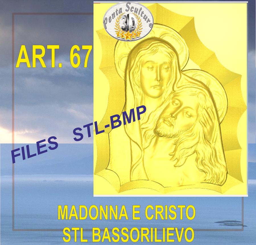 madonna_e_cristo_STL_bassorilievo_per_CNC_pantografi_art.67