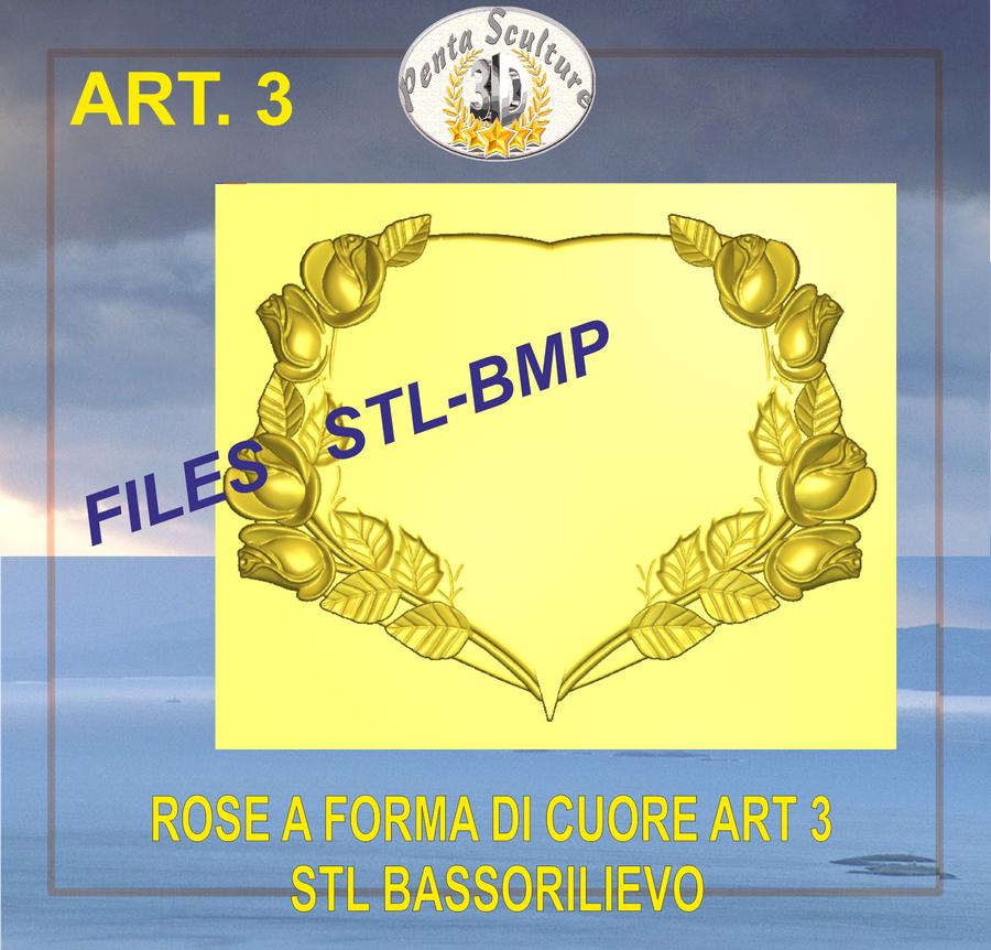 Rose_a_forma_di_cuore_STL_bassorilievo_per_CNC_pantografi_art.3