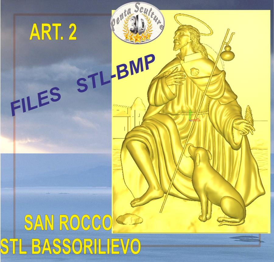 San_Rocco_STL_bassorilievo_per_CNC_pantografi_art.2
