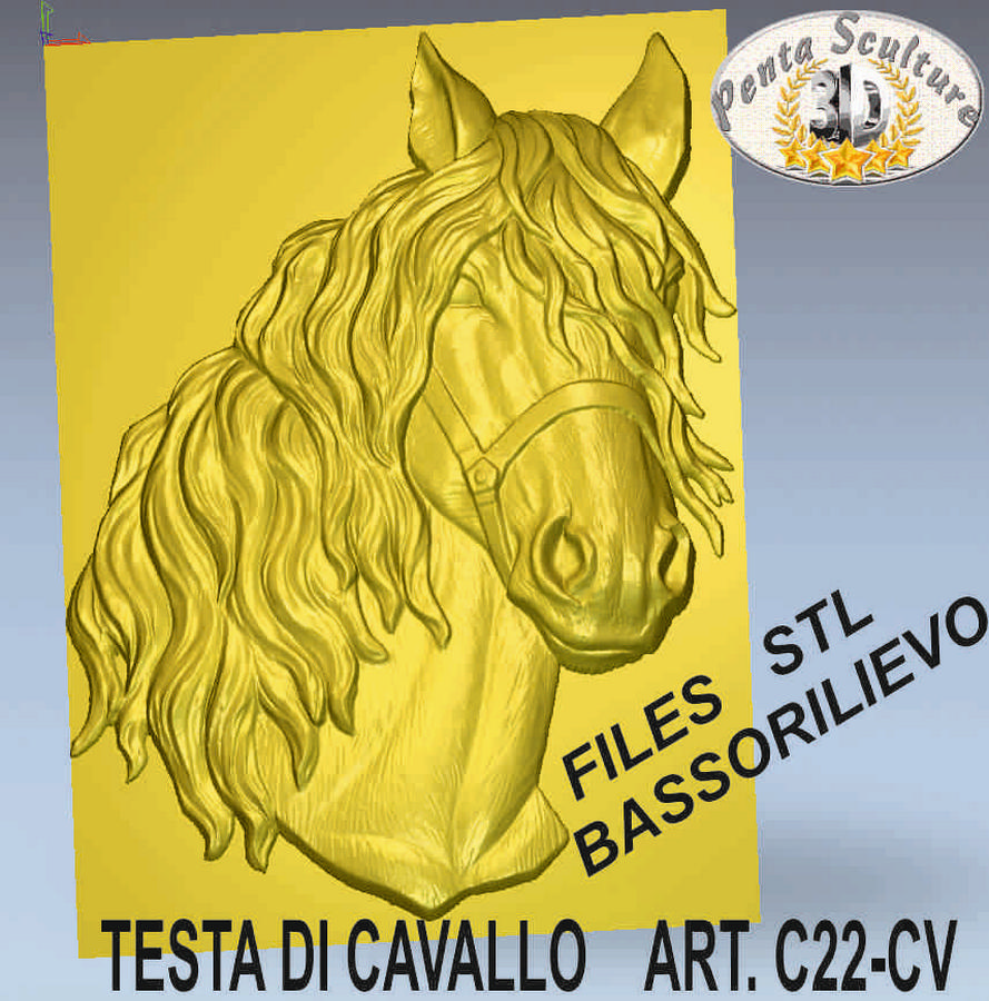 testa_di_cavallo_STL_bassorilievo_per_CNC_pantografi_art.c22_cv