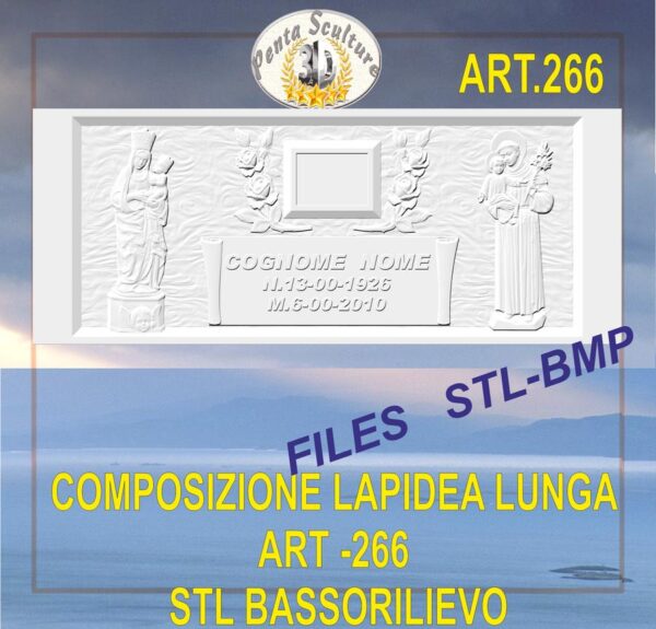 composizione_lapidea_lunga_STL_bassorilievo_per_CNC_pantografi_art.266