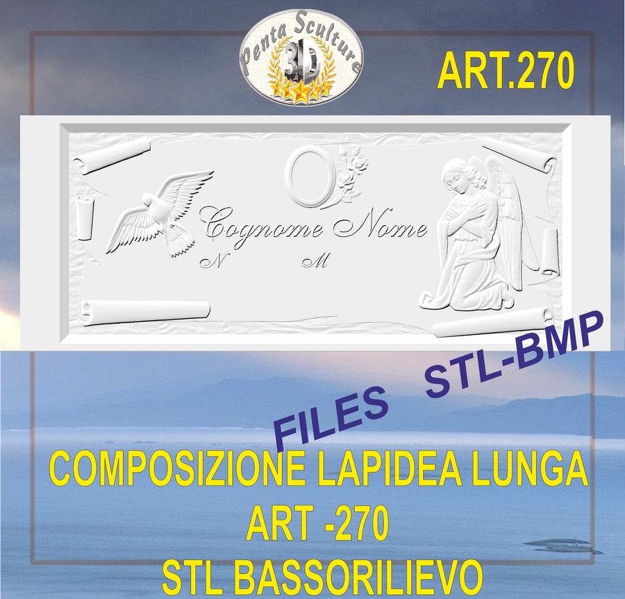 composizione_lapidea_lunga_STL_bassorilievo_per_CNC_pantografi_art.270