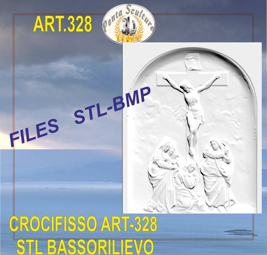 crocifisso_STL_bassorilievo_per_CNC_pantografi_art.328
