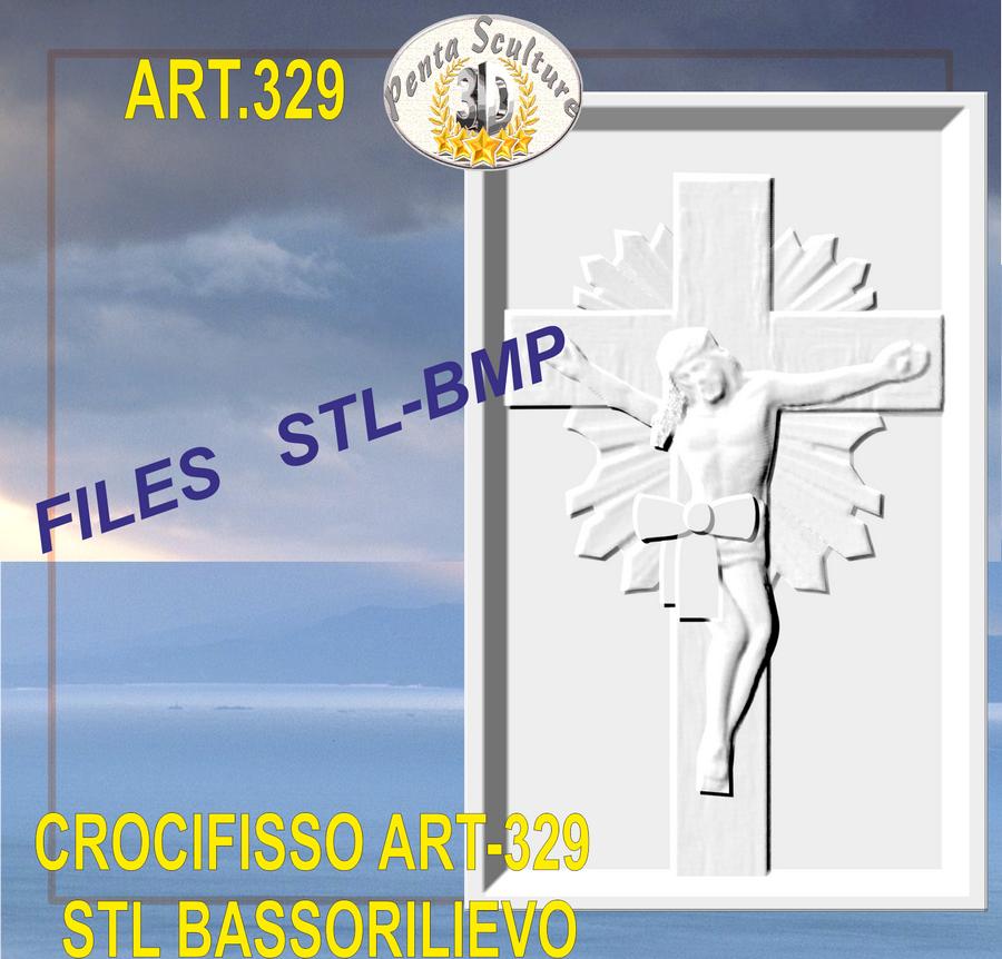 crocifisso_STL_bassorilievo_per_CNC_pantografi_art.329