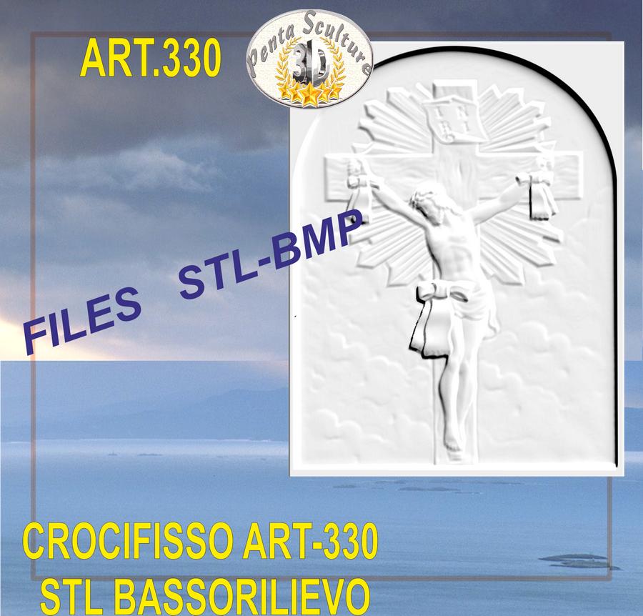 crocifisso_STL_bassorilievo_per_CNC_pantografi_art.330