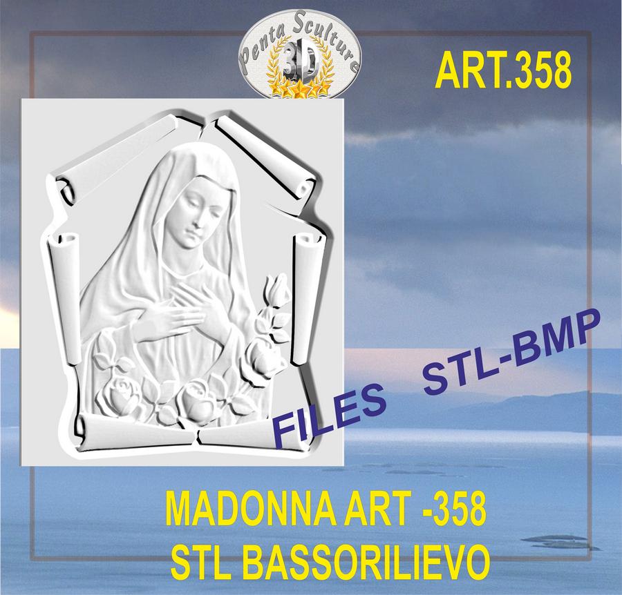 madonna__STL_bassorilievo_per_CNC_pantografi_art._358