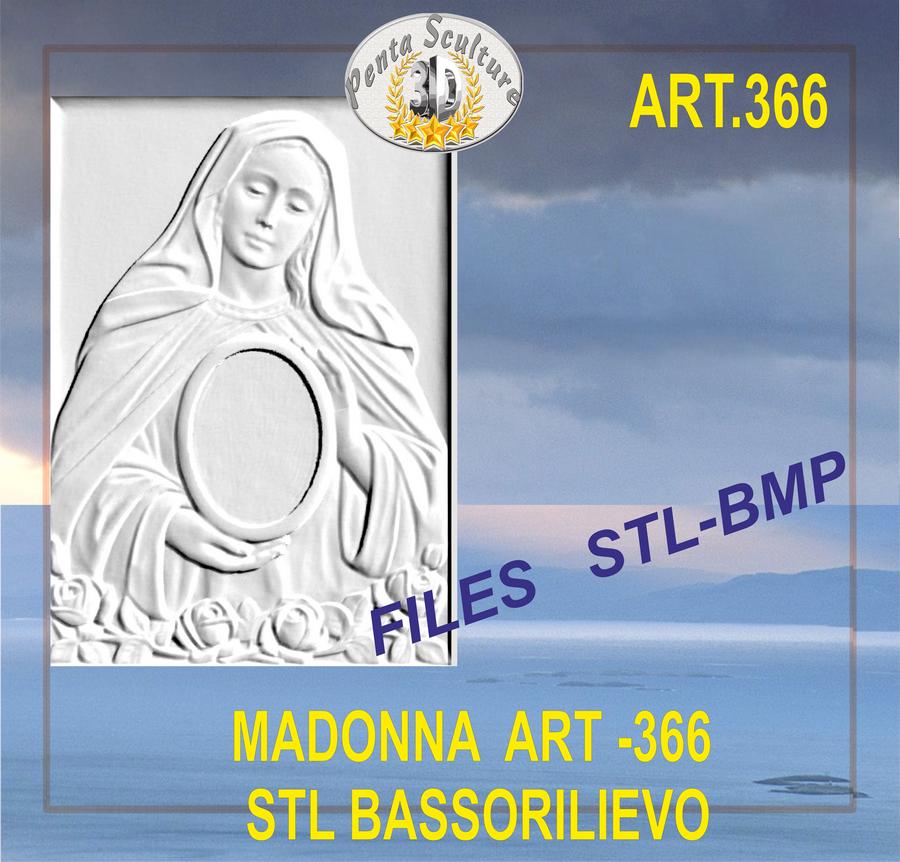 madonna_STL_bassorilievo_per_CNC_pantografi_art._366