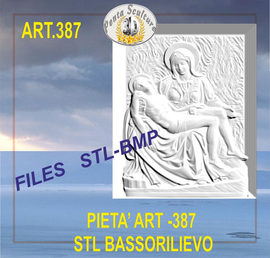 pietà_di_michelangelo_STL_bassorilievo_per_CNC_pantografi_art._387