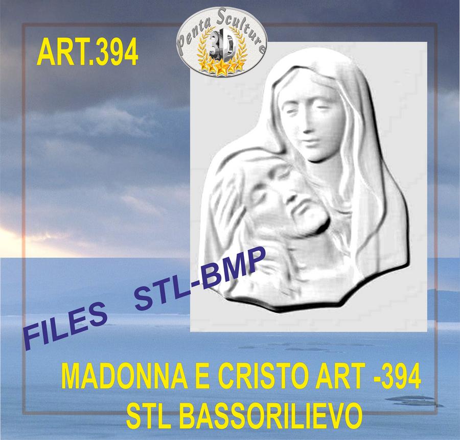 madonna_e_cristo_STL_bassorilievo_per_CNC_pantografi_art._394