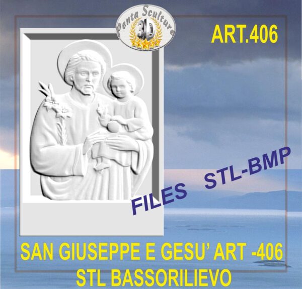 san_giuseppe_e_gesù_STL_bassorilievo_per_CNC_pantografi_art._406