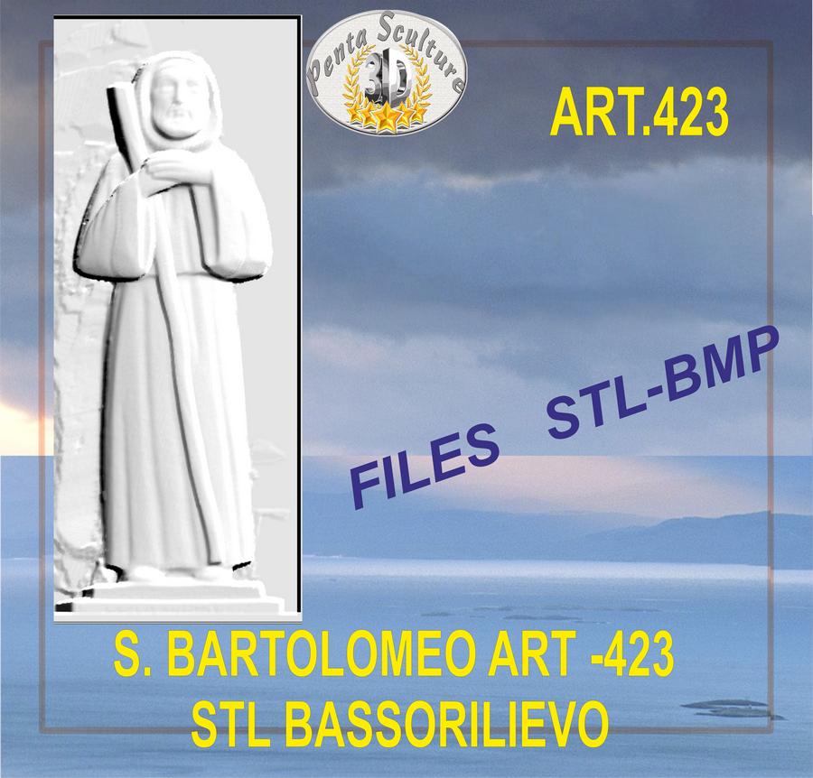 san_bartolomeo_STL_bassorilievo_per_CNC_pantografi_art._423