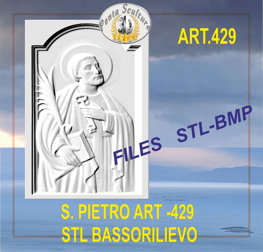 san_pietro_STL_bassorilievo_per_CNC_pantografi_art._429
