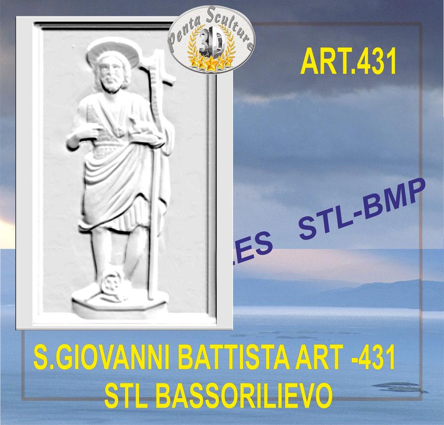 san_giovanni_battista_STL_bassorilievo_per_CNC_pantografi_art._431