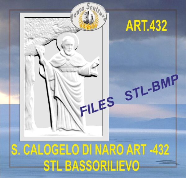 san_calogero_di_Naro_STL_bassorilievo_per_CNC_pantografi_art._432