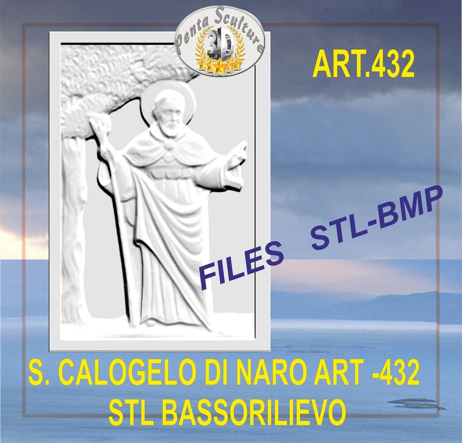 san_calogero_di_Naro_STL_bassorilievo_per_CNC_pantografi_art._432