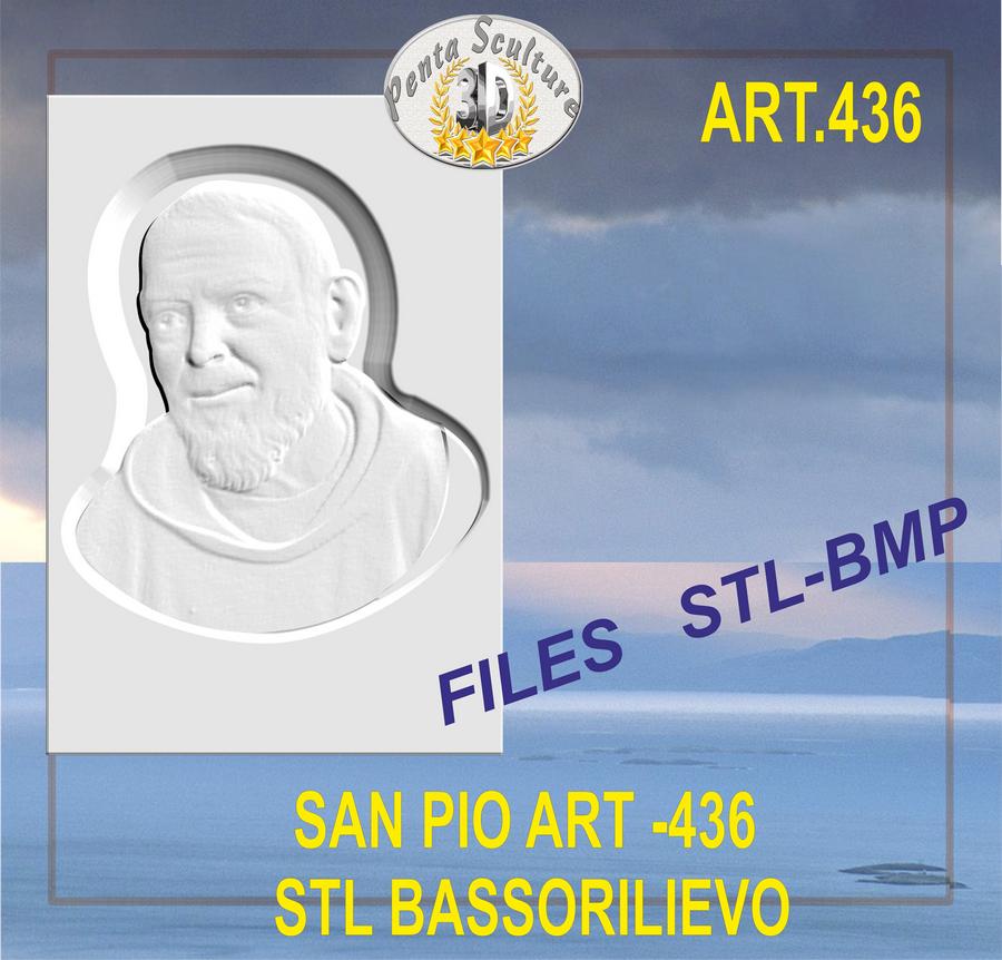 san_pio_di_pietrelcina_STL_bassorilievo_per_CNC_pantografi_art._436