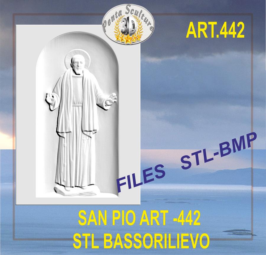 san_pio_di_pietrelcina_STL_bassorilievo_per_CNC_pantografi_art._442