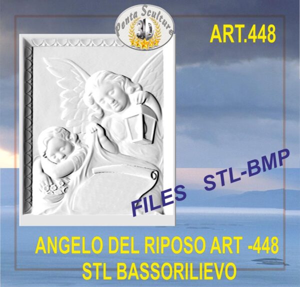 angelo_del_riposo_STL_bassorilievo_per_CNC_pantografi_art._448