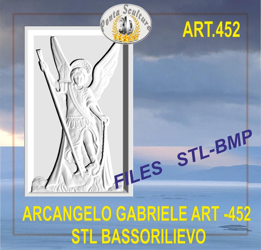 arcangelo_gabriele_STL_bassorilievo_per_CNC_pantografi_art._452