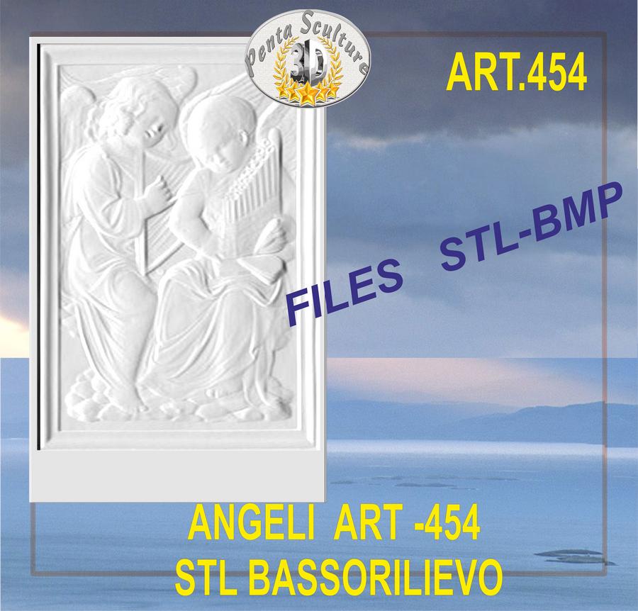 angeli_STL_bassorilievo_per_CNC_pantografi_art._454