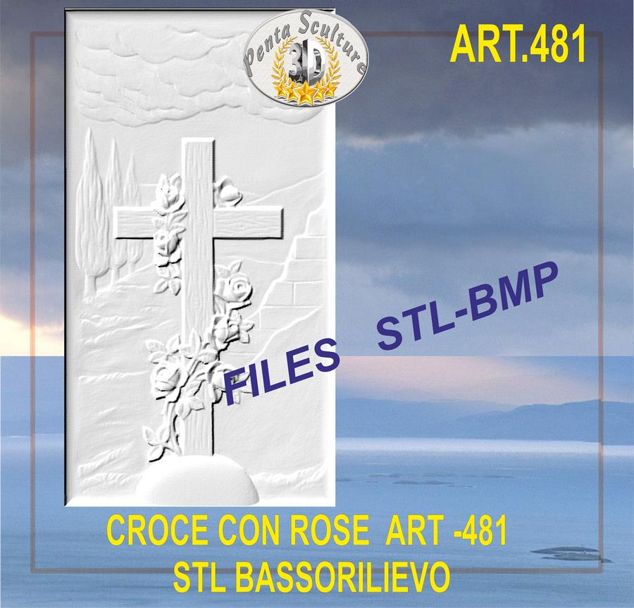 Croce_con_rose_STL_bassorilievo_per_CNC_pantografi_art._481