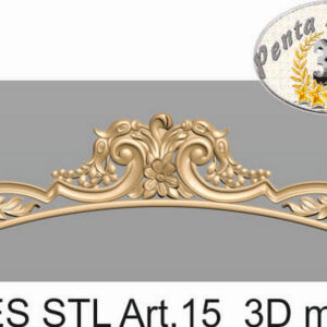 Testale art.A-015  3d model formato .stl per cnc pantografi decoro bassorilievo