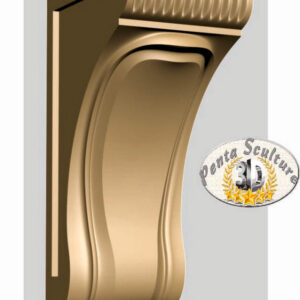 Decoro capitello art.A-007  3d model formato .stl per cnc pantografi decoro bassorilievo