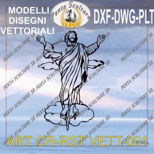Cristo su una nuvola file vettoriale eps dwg dxf plt