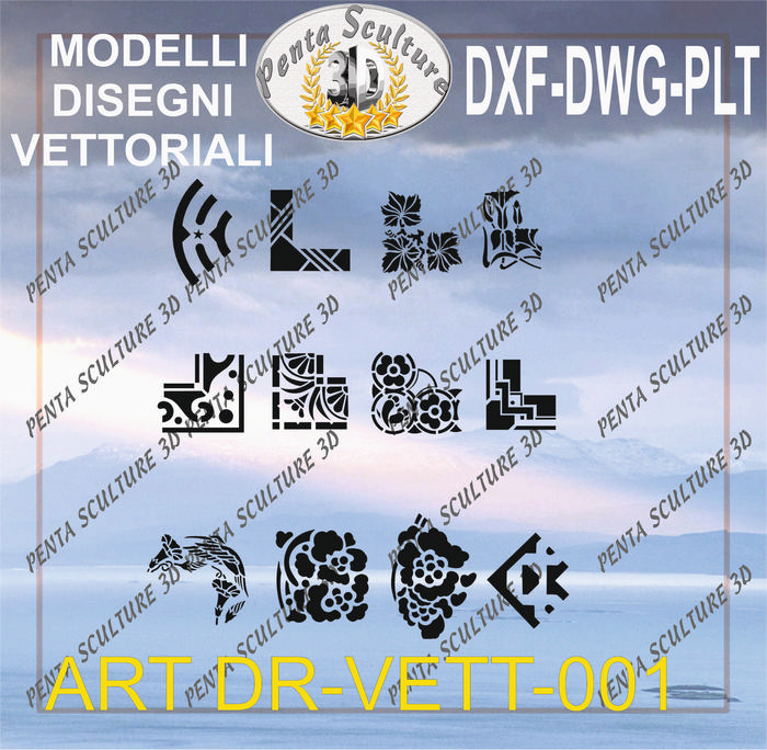 Decori_vettoriale_modello_DR-VETT_001_eps_dwg_dxf_plt