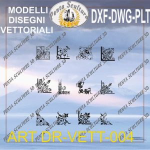 Decori file vettoriale modello DR-VETT 004 eps dwg dxf plt