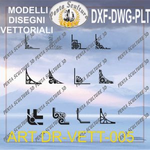 Decori file vettoriale modello DR-VETT 005 eps dwg dxf plt