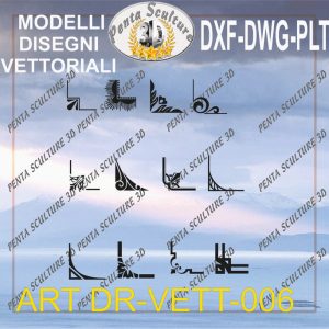 Decori file vettoriale modello DR-VETT 006 eps dwg dxf plt