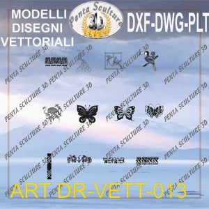 Decori file vettoriale modello DR-VETT 013 eps dwg dxf plt
