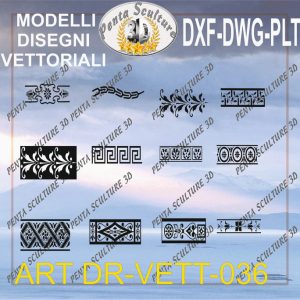 Decori file vettoriale modello DR-VETT 036 eps dwg dxf plt