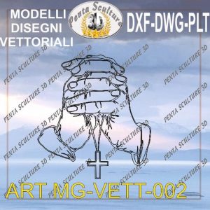 Mani giunte file vettoriali modello MG-VETT 002 eps dwg dxf plt