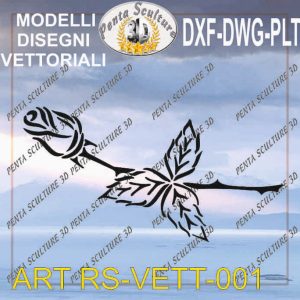 rosa file vettoriale modello RS-VETT 001