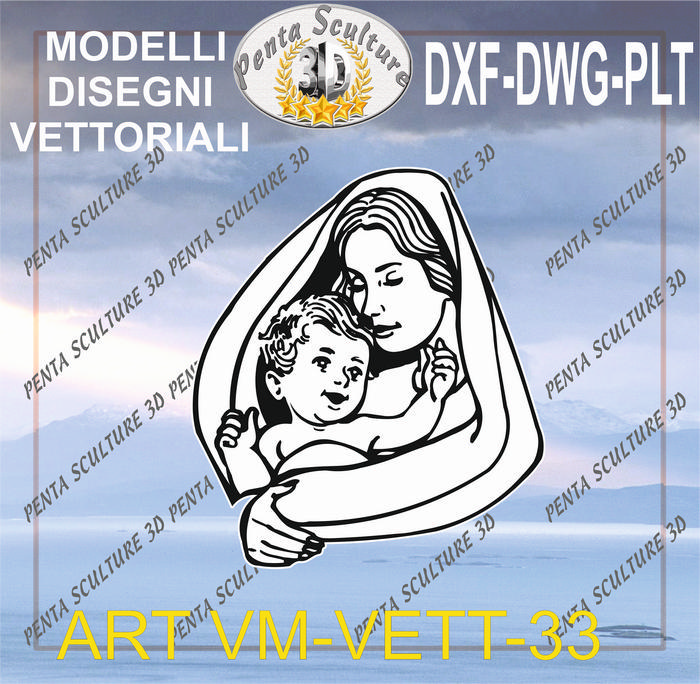 Vergine_Maria_file_vettoriale_modello_md_033_eps_dwg_dxf_plt