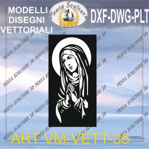 Vergine Maria file vettoriale modello 35 eps dwg dxf plt