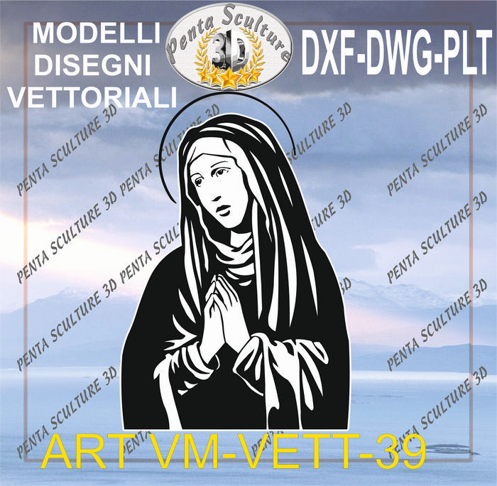 Vergine_Maria_file_vettoriale_modello_39_eps_dwg_dxf_plt