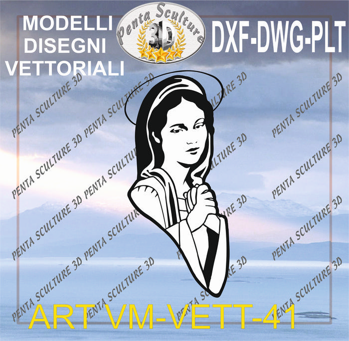 Vergine_Maria_file_vettoriale_modello_41_eps_dwg_dxf_plt