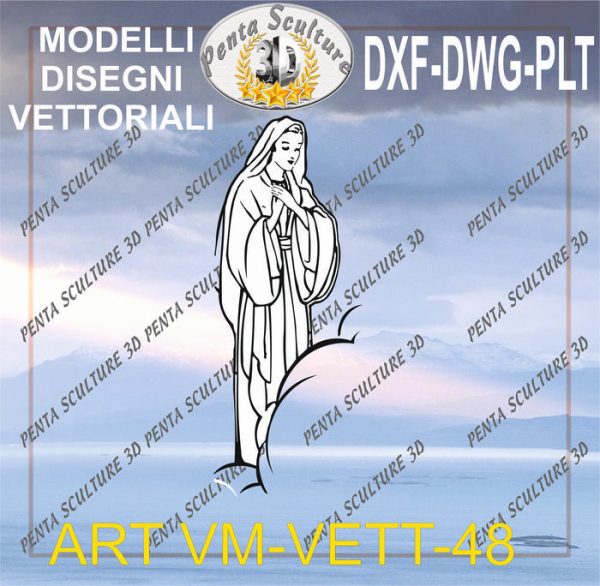 Vergine_Maria_file_vettoriale_modello_48_eps_dwg_dxf_plt