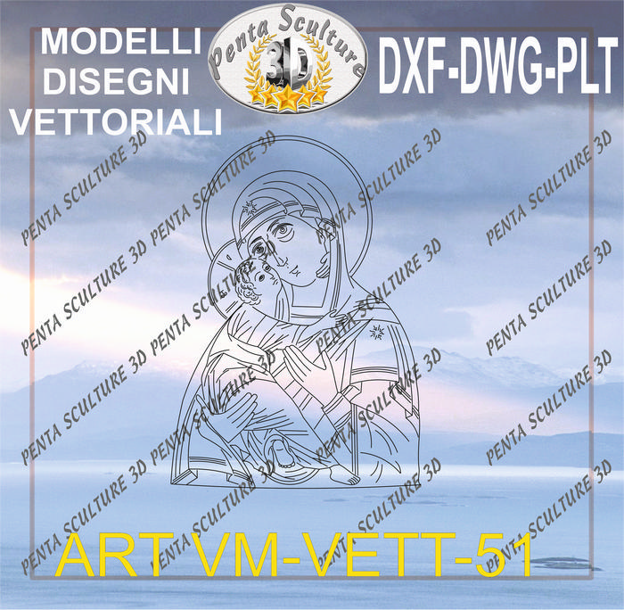 Vergine_Maria_file_vettoriale_modello_51_eps_dwg_dxf_plt