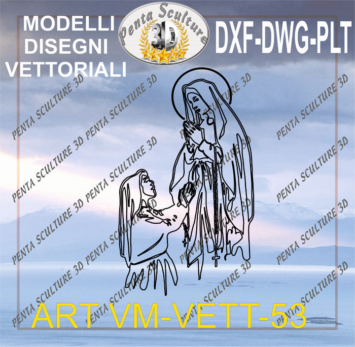 Vergine_Maria_file_vettoriale_modello_53_eps_dwg_dxf_plt